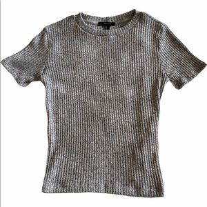 Forever 21 heather gray knit top